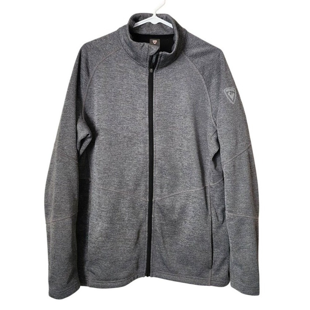 ROSSIGNOL Grey Full Zip‎ Performance Fleece Midlayer Jacket XL